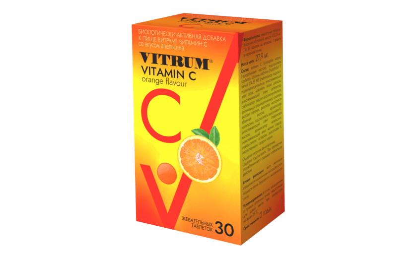 Витрум Витамин С: фото упаковки, действующее вещество, подробная инструкция по применению