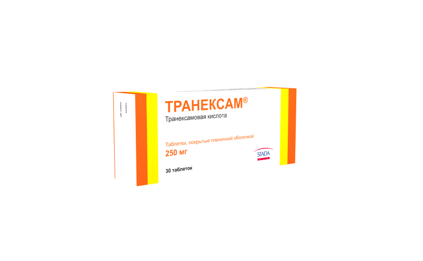 Транексам® 250 мг, 30 таблеток: фото упаковки, действующее вещество, подробная инструкция по применению