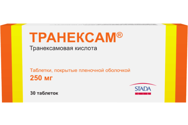 Транексам® 250 мг, таблетки, (Производитель: ЗАО «Обнинская химико-фармацевтическая компания»)
